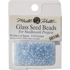 00146 Бісер 11/0 (2,2 мм) Glass Seed Beads Mill Hill, 4,54 г, Light Blue