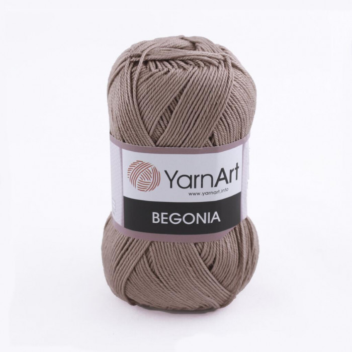 0015 Пряжа Begonia 50гр - 169м (Світло-коричневий) YarnArt