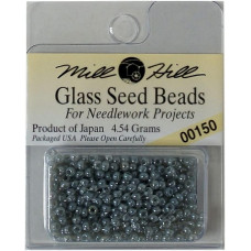 00150 Бісер 11/0 (2,2 мм) Mill Hill Glass Seed Beads 4,54 г, Grey