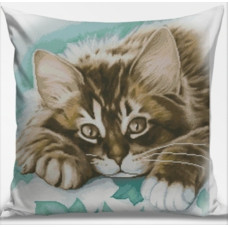 002 П Пухнастик. Подушка. Dantel. Набір для вишивання нитками