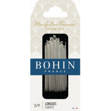 00268 Голки для шиття з маленьким вушком Sharp №3/9. Bohin (Франція)