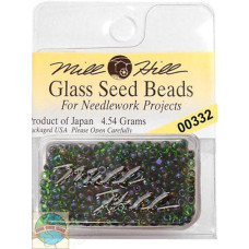 00332 Бісер 11/0 (2,2 мм) Mill Hill Glass Seed Beads 4,54 г, Emerald