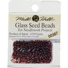 00367 Бісер 11/0 (2,2 мм) Mill Hill Glass Seed Beads 4,54 г, Garnet