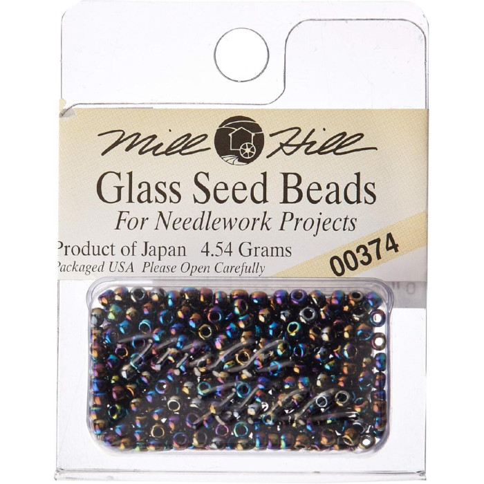 00374 Бісер 11/0 (2,2 мм) Mill Hill Glass Seed Beads 4,54 г,  Rainbow