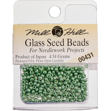 00431 Бісер 11/0 (2,2 мм) Glass Seed Beads Mill Hill, 4,54 г, Jade