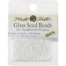 00479 Бісер 11/0 (2,2 мм) Mill Hill Glass Seed Beads 4,54 г, White