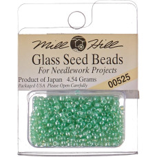 00525 Бісер 11/0 (2,2 мм) Mill Hill Glass Seed Beads 4,54 г, Light Green