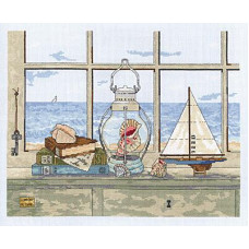 007-0400 Janlynn Набір для вишивки рахунковим хрестиком - Морський бриз 35,5x28,7 см, Aida14