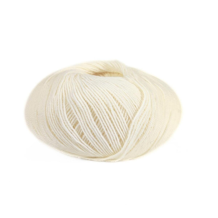 00978 Пряжа Lana Gatto Perlata D`Australia, 50г - 233м, молочний, 100% вовна