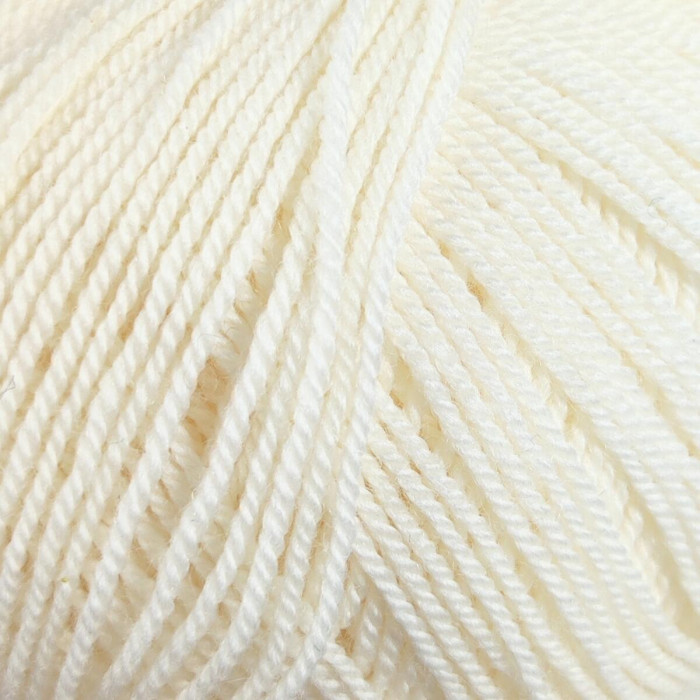 00978 Пряжа Lana Gatto Perlata D`Australia, 50г - 233м, молочний, 100% вовна