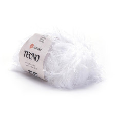 01 Пряжа Tecno 50г-100м (білий). YarnArt