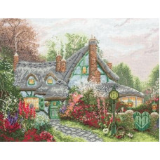 01081 Anchor Набір для вишивки рахунковим хрестиком - Sweetheart Cottage 25x33 см, Aida 18