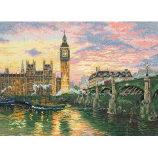 01173 Anchor Набір для вишивки рахунковим хрестиком - Лондон London 35x45 см, Aida 16