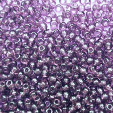 01222 10/0 чеський бісер Preciosa, 5 г, фіолетовий, кристальний сольгель