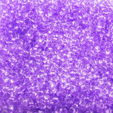 01223 10/0 чеський бісер Preciosa, 5 г, фіолетовий, кристальний сольгель