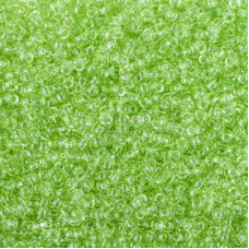 01254 10/0 чеський бісер Preciosa, 5 г, зелений, кристальний сольгель
