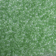 01261 10/0 чеський бісер Preciosa, 5 г, зелений, кристальний сольгель