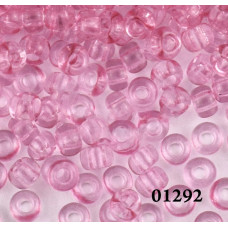01292 10/0 чеський бісер Preciosa, 5 г, рожевий, кристальний сольгель
