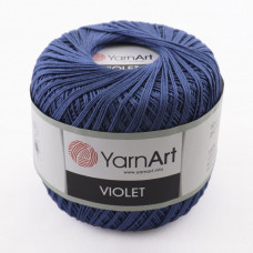 0154 Пряжа Violet 50гр - 282м (Темно-синій) YarnArt