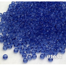 01632 10/0 чеський бісер Preciosa, 5 г, синій, кристальний сольгель