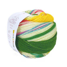 02 Пряжа Laines du Nord Art Sock, 100г - 420м, мультіколор, 75% вовна, 25% нейлон