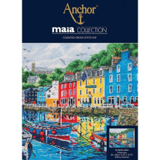02001 Anchor Набір для вишивки рахунковим хрестиком - Тоберморі Tobermory 28x12,5 см, Aida 16