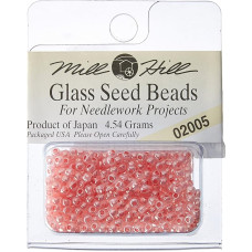 02005 Бісер 11/0 (2,2 мм) Glass Seed Beads Mill Hill, 4,54 г, Dusty Rose