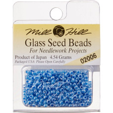 02006 Бісер 11/0 (2,2 мм) Glass Seed Beads Mill Hill, 4,54 г, Ice Blue