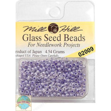 02009 Бісер 11/0 (2,2 мм) Glass Seed Beads Mill Hill, 4,54 г, Ice Lilac