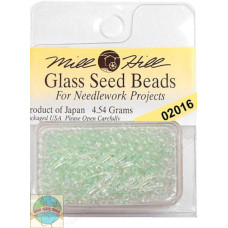 02016 Бісер 11/0 (2,2 мм) Glass Seed Beads Mill Hill, 4,54 г, Crystal Mint