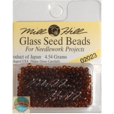 02023 Бісер 11/0 (2,2 мм) Glass Seed Beads Mill Hill, 4,54 г, Root Beer