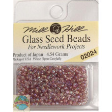 02024 Бісер 11/0 (2,2 мм) Mill Hill Glass Seed Beads 4,54 г, Heather Mauve