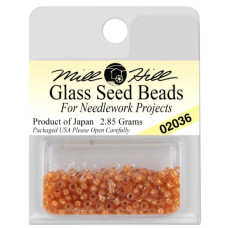 02036 Бісер 11/0 (2,2 мм) Mill Hill Glass Seed Beads 4,54 г, Shim. Bittersweet