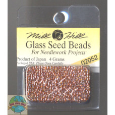 02052 Бісер 11/0 (2,2 мм) Glass Seed Beads Mill Hill, 4,54 г, Dark Coral