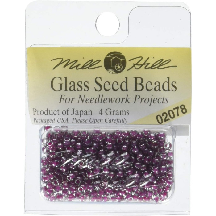 02078 Бісер 11/0 (2,2 мм) Mill Hill Glass Seed Beads 4,54 г, Wild Plum