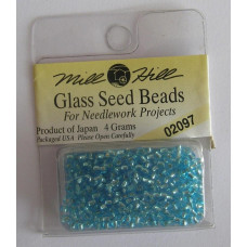 02097 Бісер 11/0 (2,2 мм) Mill Hill Glass Seed Beads 4,54 г, Bahama Blue