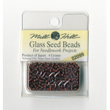 02099 Бісер 11/0 (2,2 мм) Mill Hill Glass Seed Beads 4,54 г, Ruby
