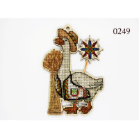 0249 ФрузелОк Набір для вишивки рахунковим хрестиком по дереву - Іграшка Грицько 9х13,5 см