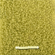02653 10/0 чеський бісер Preciosa, 5 г, зелений, непрозорий сольгель алебастровий