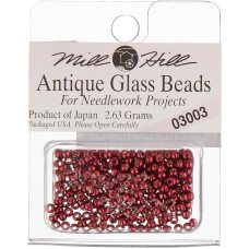 03003 Бісер 11/0 (2,2 мм) Mill Hill, 2,63 г, матовий скляний, Ant. Cranberry