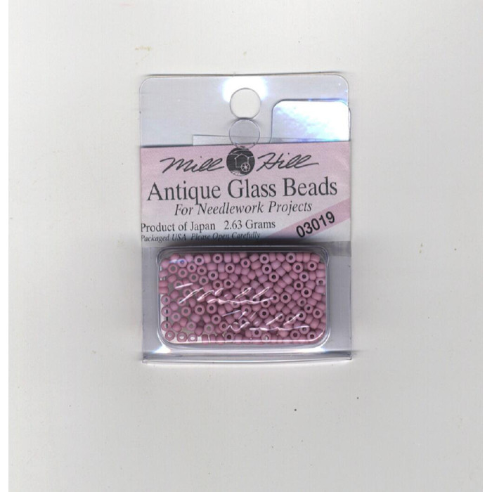 03019 Бісер 11/0 (2,2 мм) Mill Hill, 2,63 г, матовий скляний, Vanilla