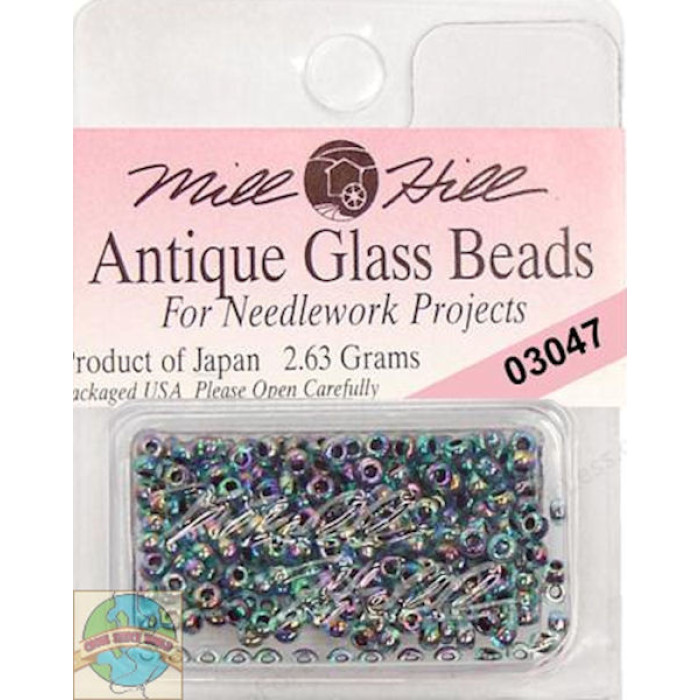 03047 Бісер 11/0 (2,2 мм) Mill Hill, 2,63 г, матовий скляний, Blue Iris