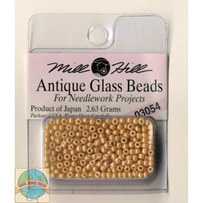 03054 Бісер 11/0 (2,2 мм) Mill Hill, 2,63 г, матовий скляний, Desert Sand