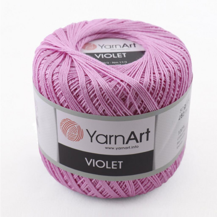 0319 Пряжа Violet 50гр - 282м (Рожевий) YarnArt