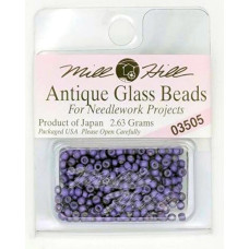 03505 Бісер 11/0 (2,2 мм) Mill Hill, 2,63 г, матовий скляний, Satin Purple