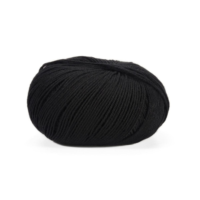 03617 Пряжа Lana Gatto Perlata D`Australia, 50г - 233м, чорний, 100% вовна