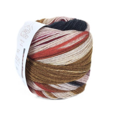 05 Пряжа Laines du Nord Art Sock, 100г - 420м, мультіколор, 75% вовна, 25% нейлон