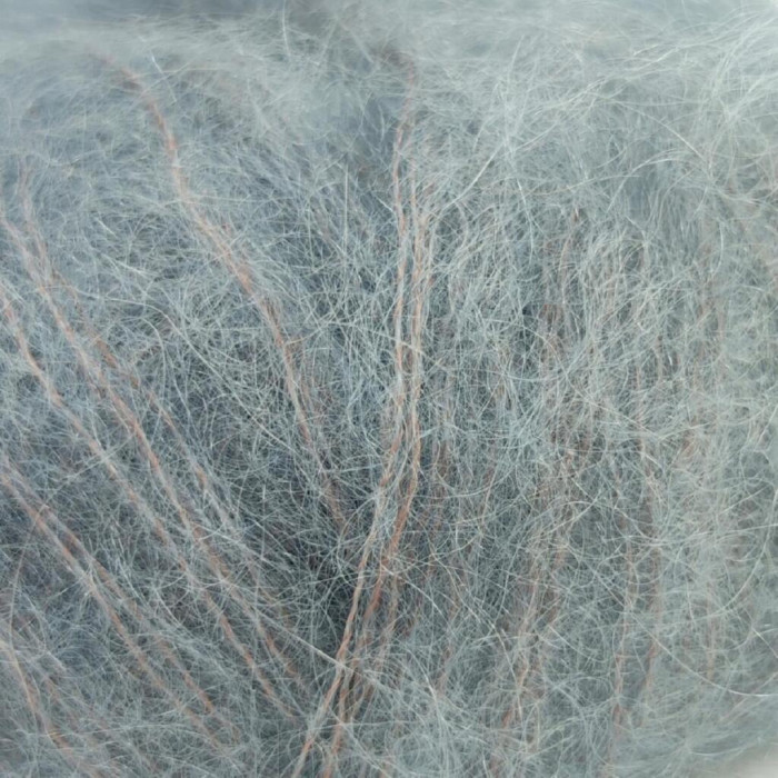 05521 Пряжа Lana Gatto Mohair Royal, 25г - 215м, сіро-сизий, 80% кід мохер, 20% нейлон