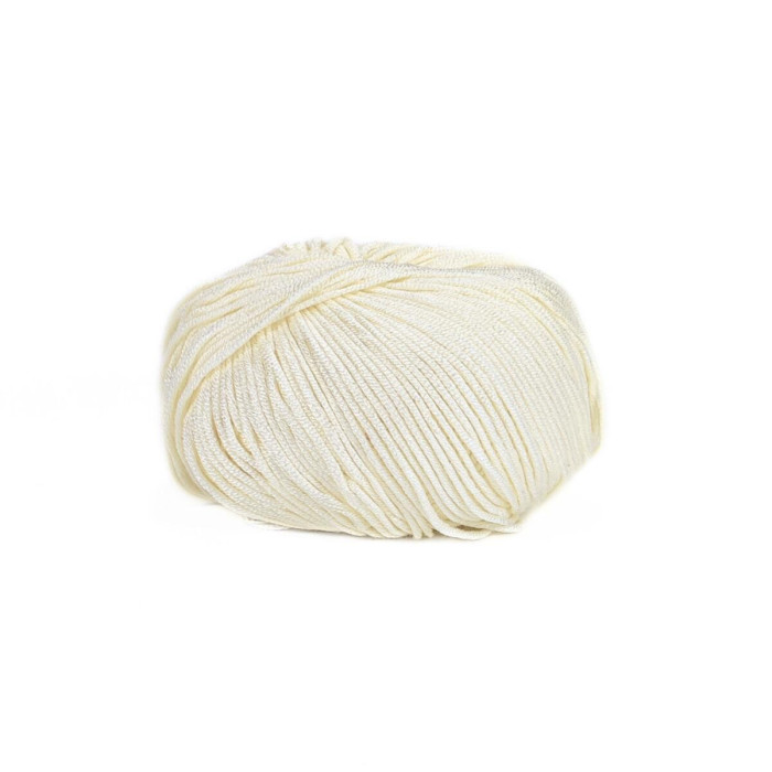 07648 Пряжа Lana Gatto Sugar, 50г - 125м, молочна ваніль, 100% віскоза