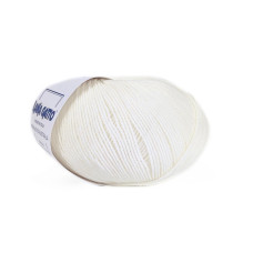 08000 Пряжа Lana Gatto Perlata D`Australia, 50г - 233м, теплий білий, 100% вовна